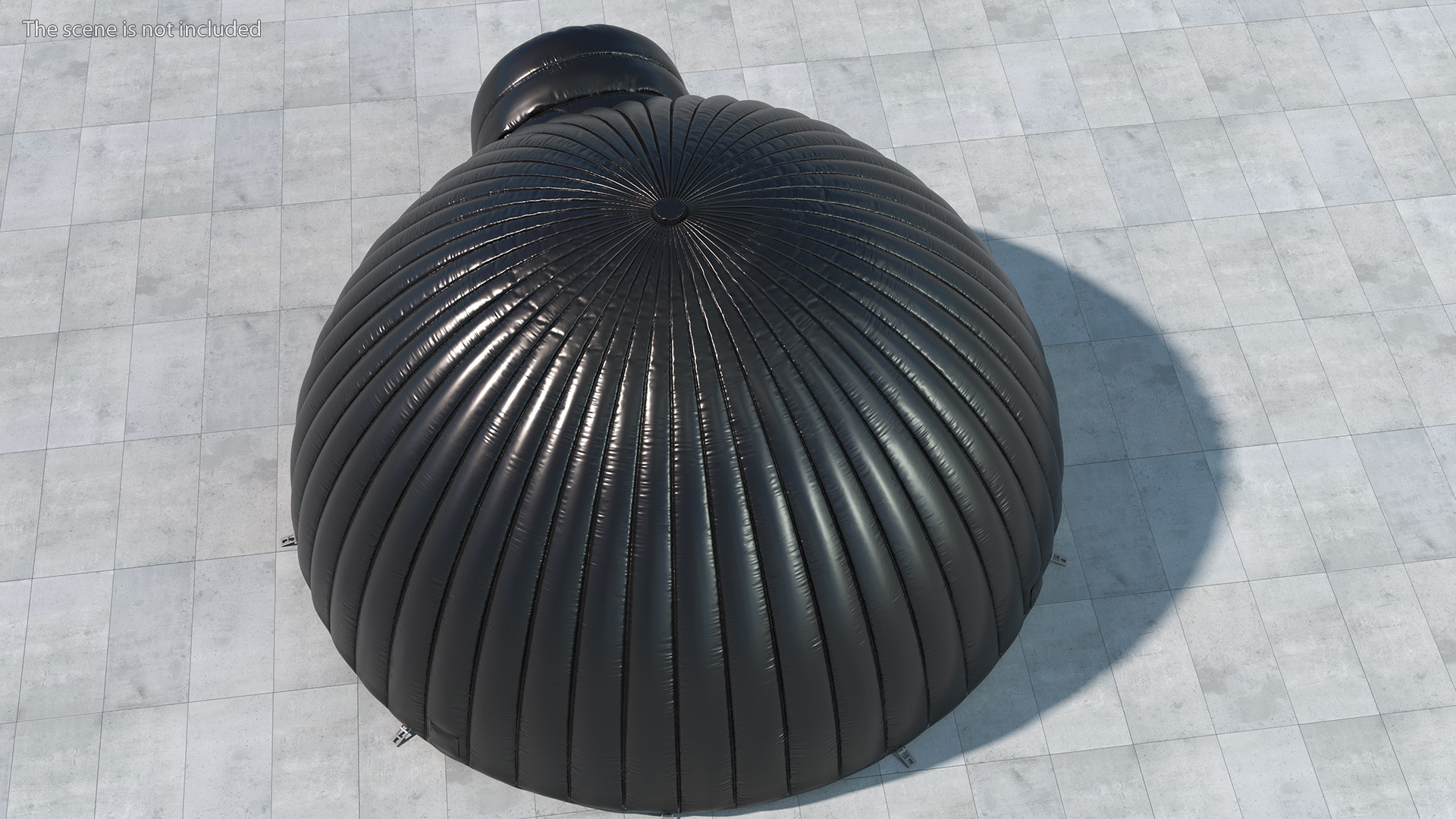 Durable Igloo Dome Tent Black 3D model