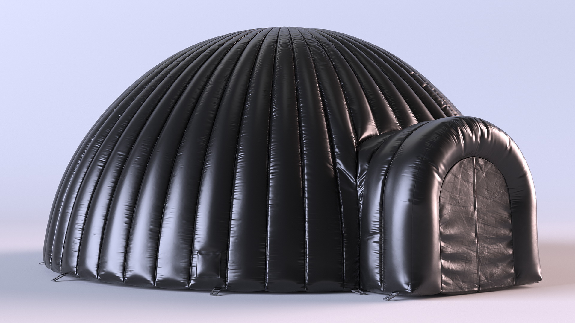 Durable Igloo Dome Tent Black 3D model