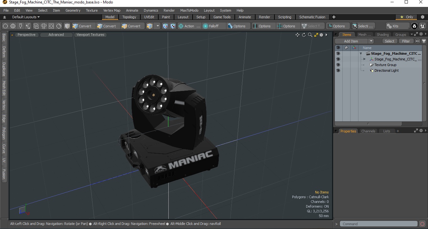 3D Stage Fog Machine CITC The Maniac model