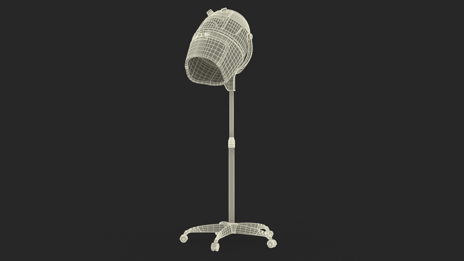 Salon Stand Hair Dryer 3D