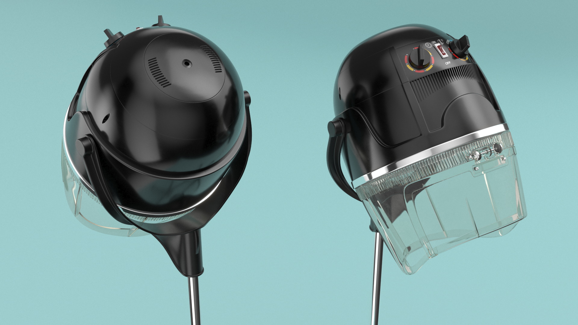 Salon Stand Hair Dryer 3D