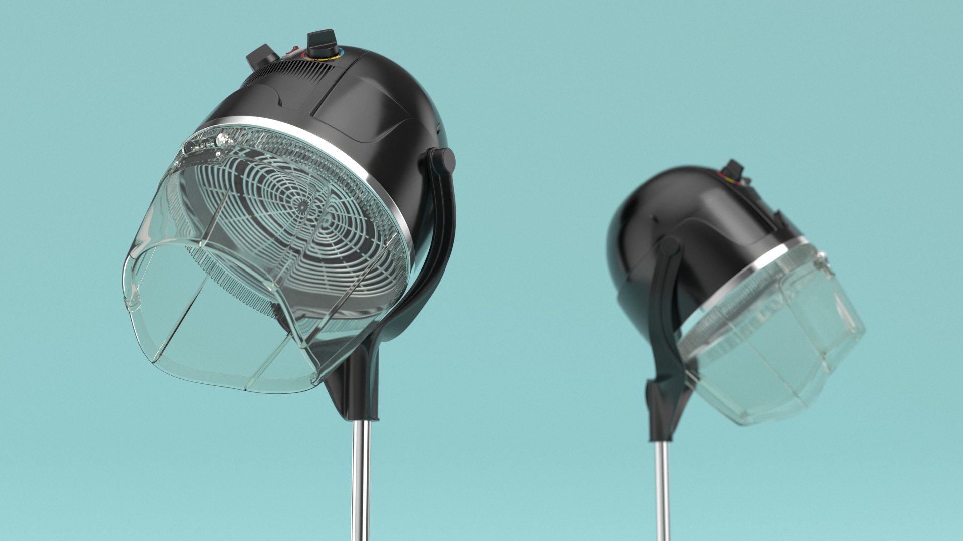 Salon Stand Hair Dryer 3D
