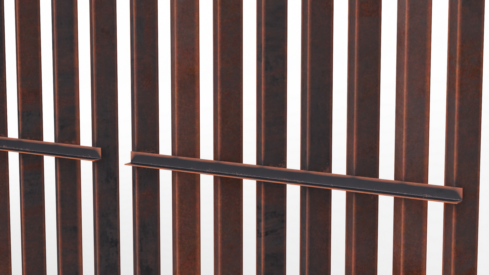 3D model United States Mexico Wall