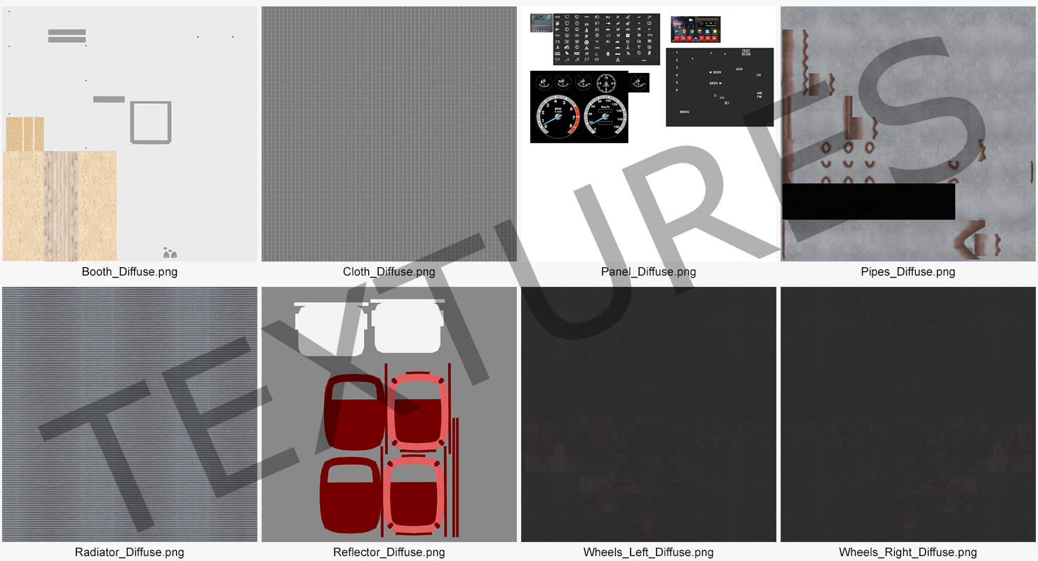3D Box Truck Generic Simple Interior model