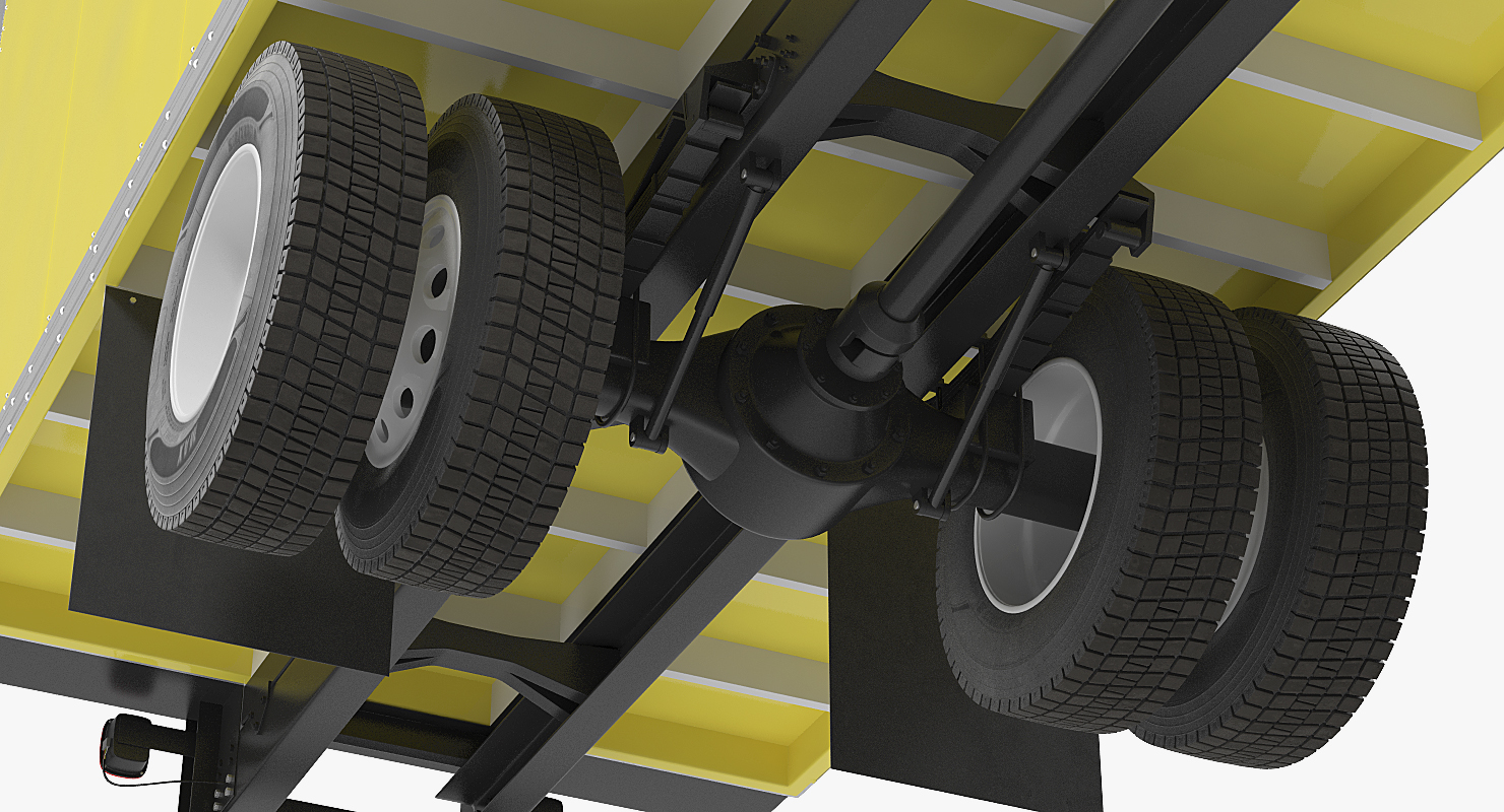 3D Box Truck Generic Simple Interior model