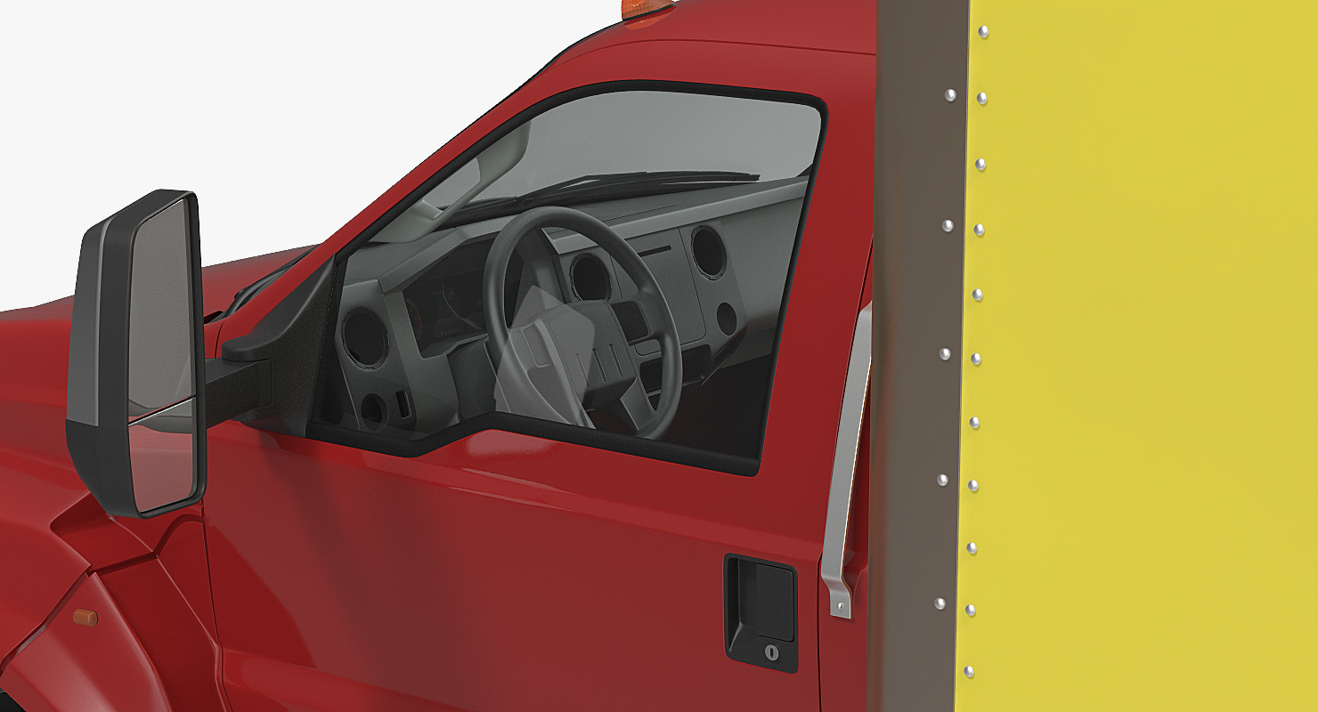 3D Box Truck Generic Simple Interior model