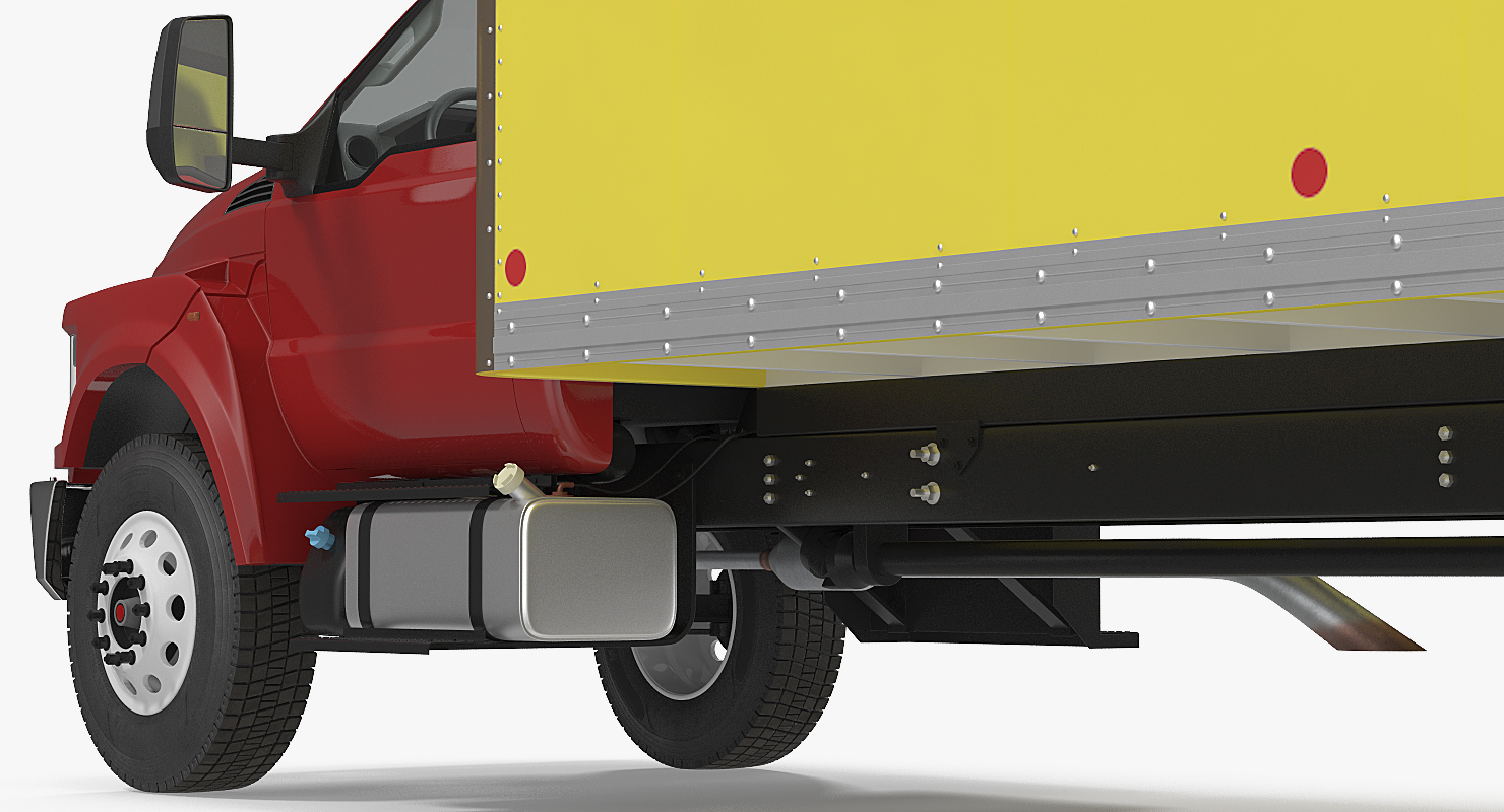 3D Box Truck Generic Simple Interior model