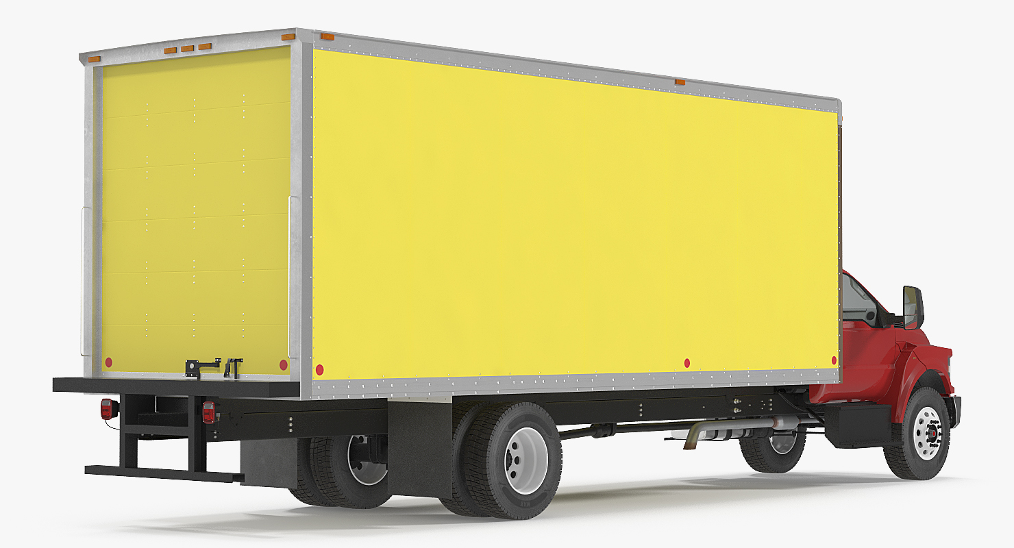 3D Box Truck Generic Simple Interior model