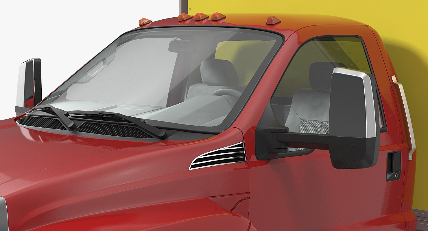 3D Box Truck Generic Simple Interior model