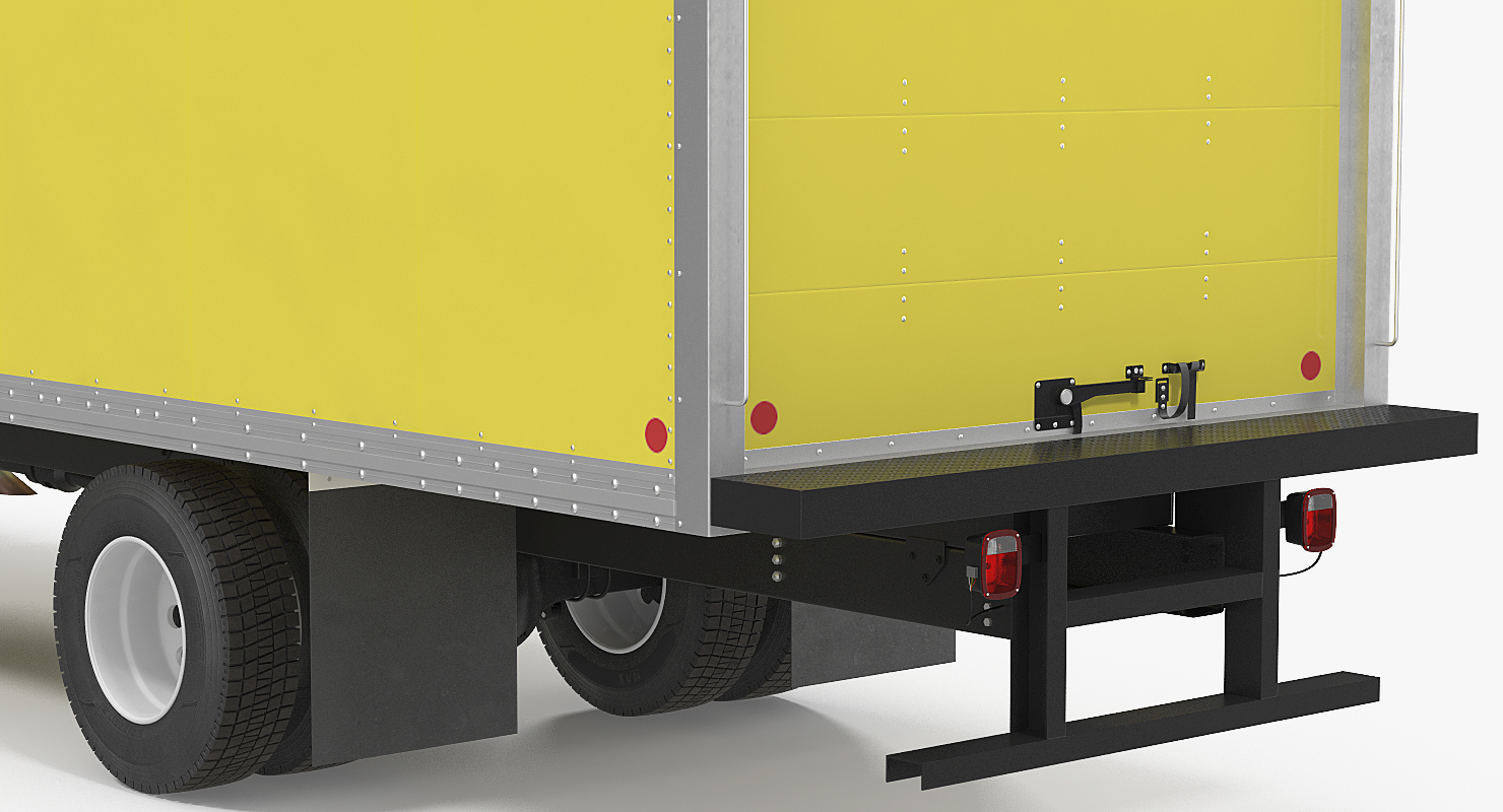 3D Box Truck Generic Simple Interior model