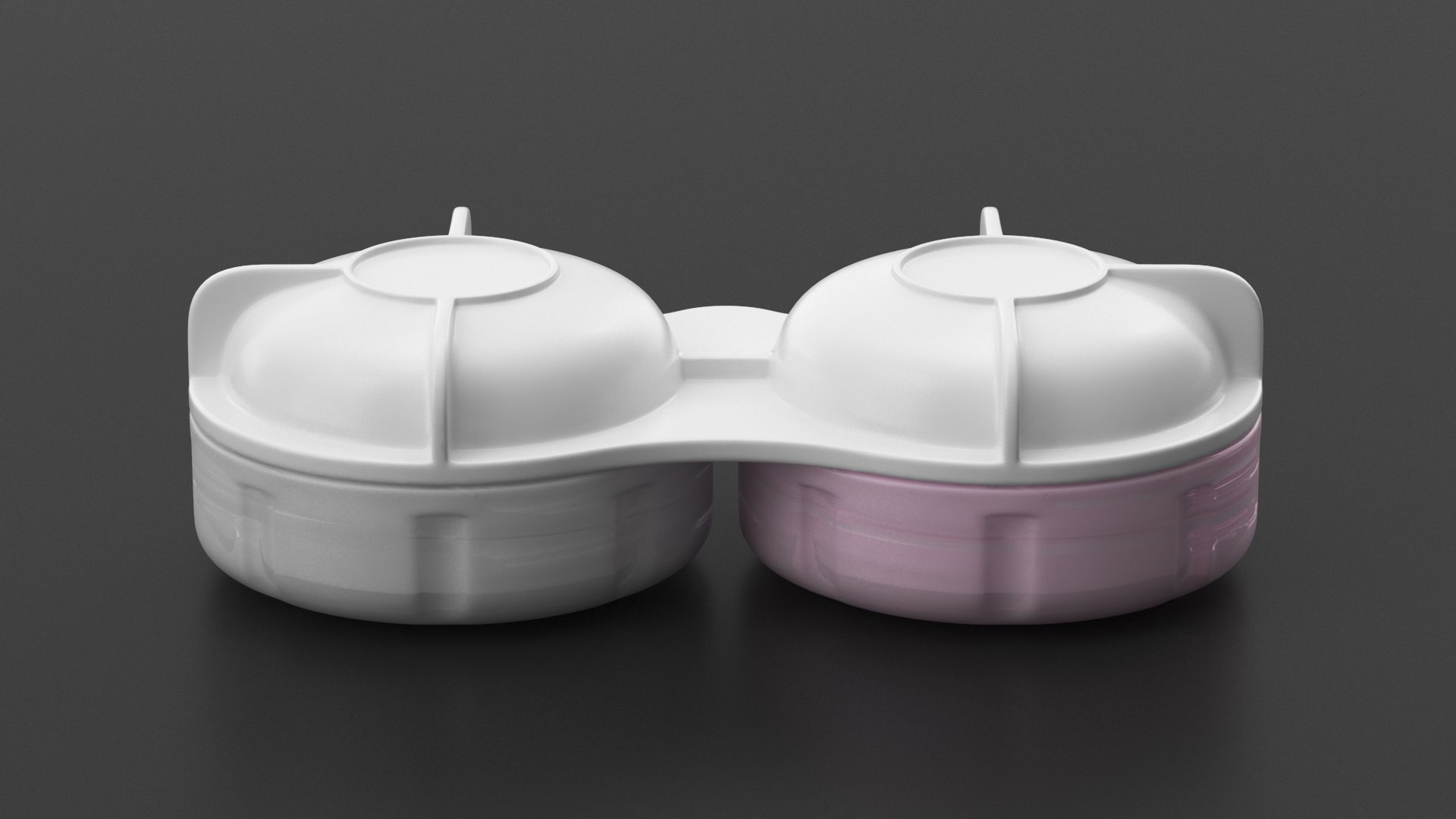 Contact Lens Case Pink 3D