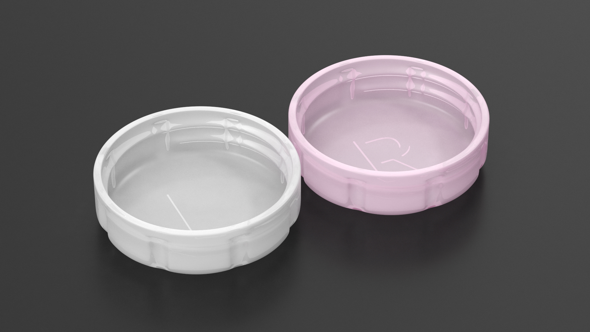Contact Lens Case Pink 3D