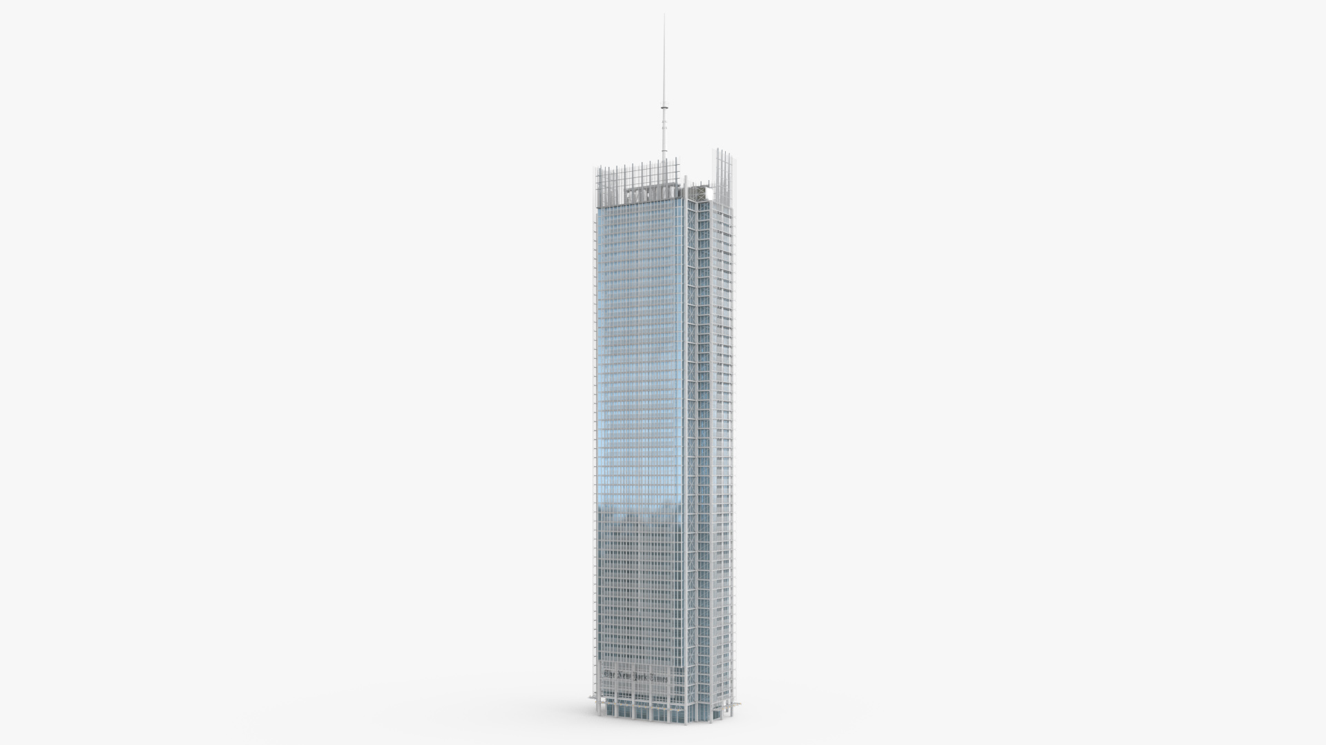 3D The New York Times Building Lights Off model