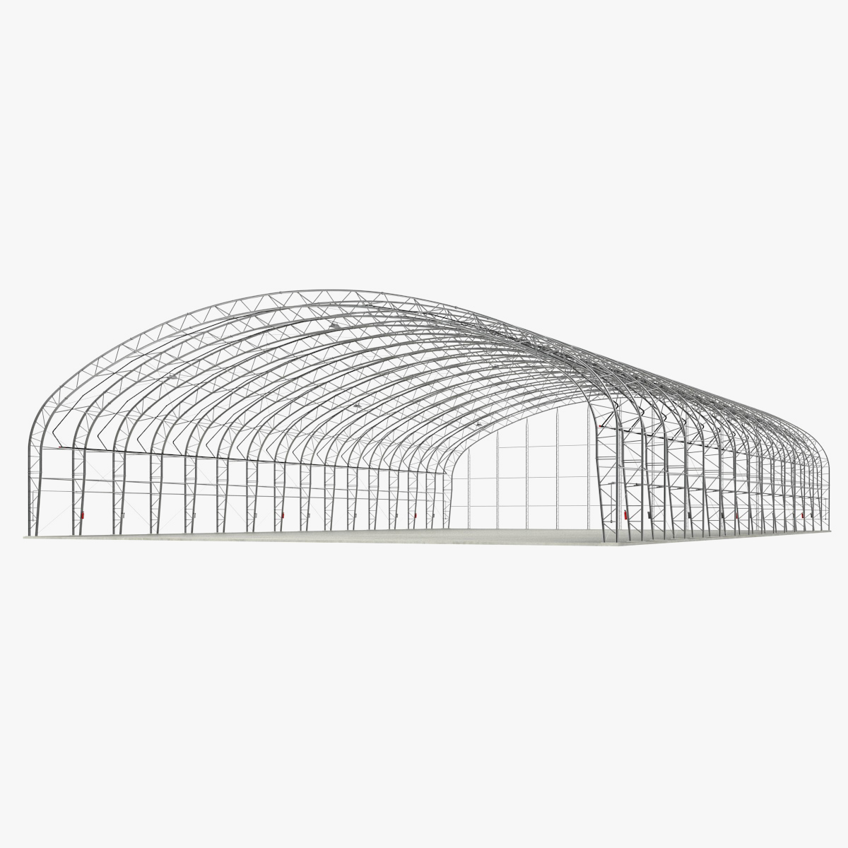 Steel Hangar Construction 3D Model