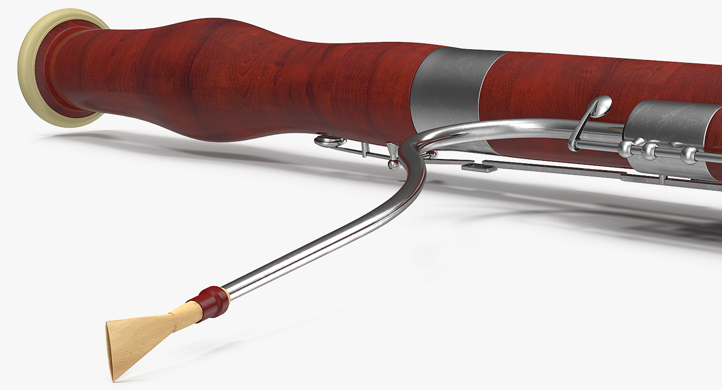 3D Bassoon Musical Instrument