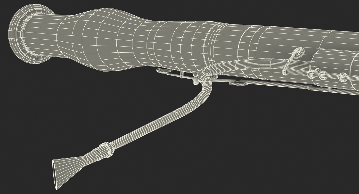 3D Bassoon Musical Instrument