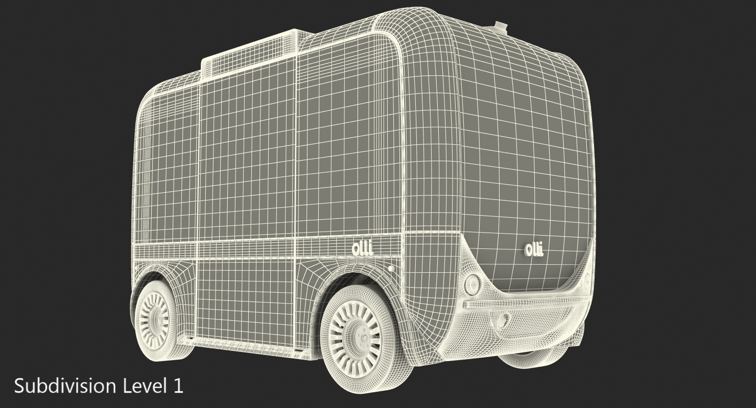 3D model Olli Self Driving Electric Bus