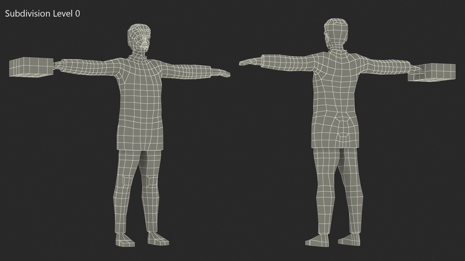 3D model Paramedic Low Poly Rigged