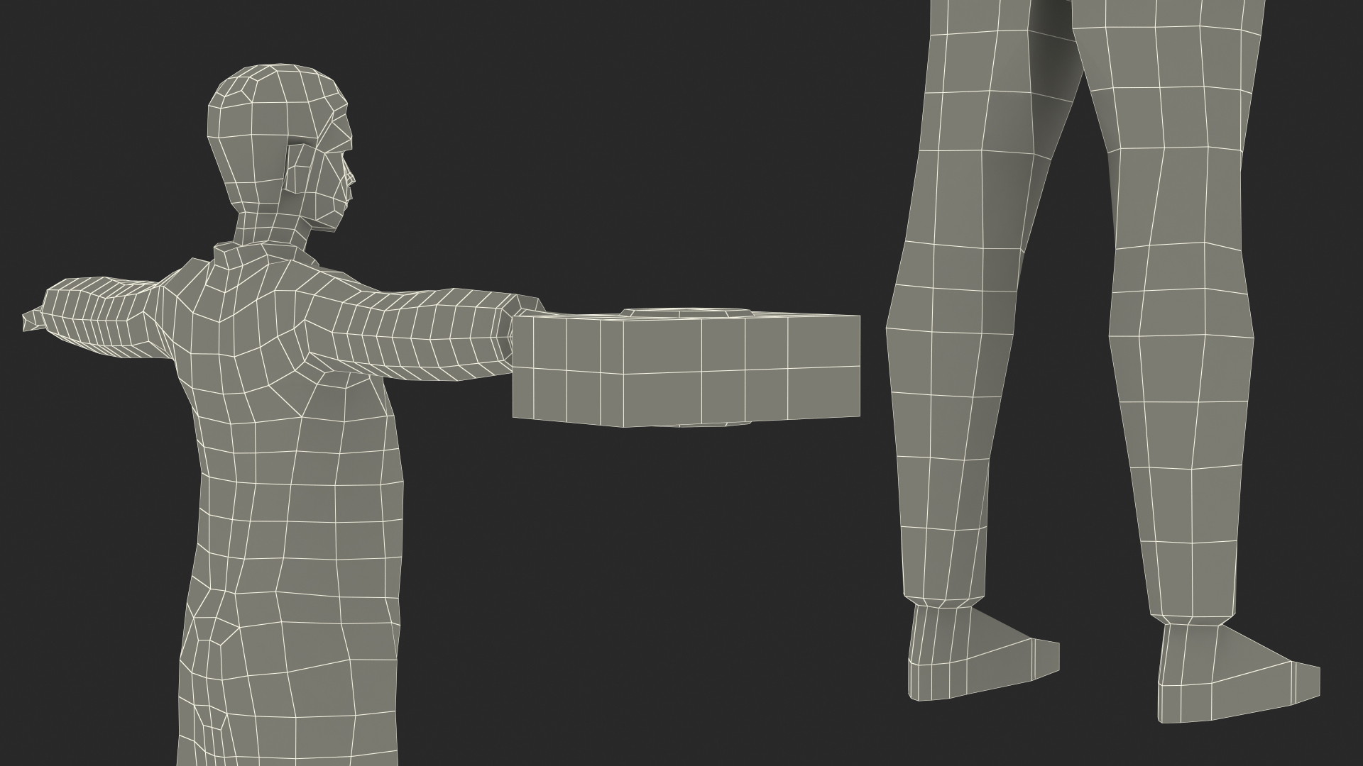 3D model Paramedic Low Poly Rigged