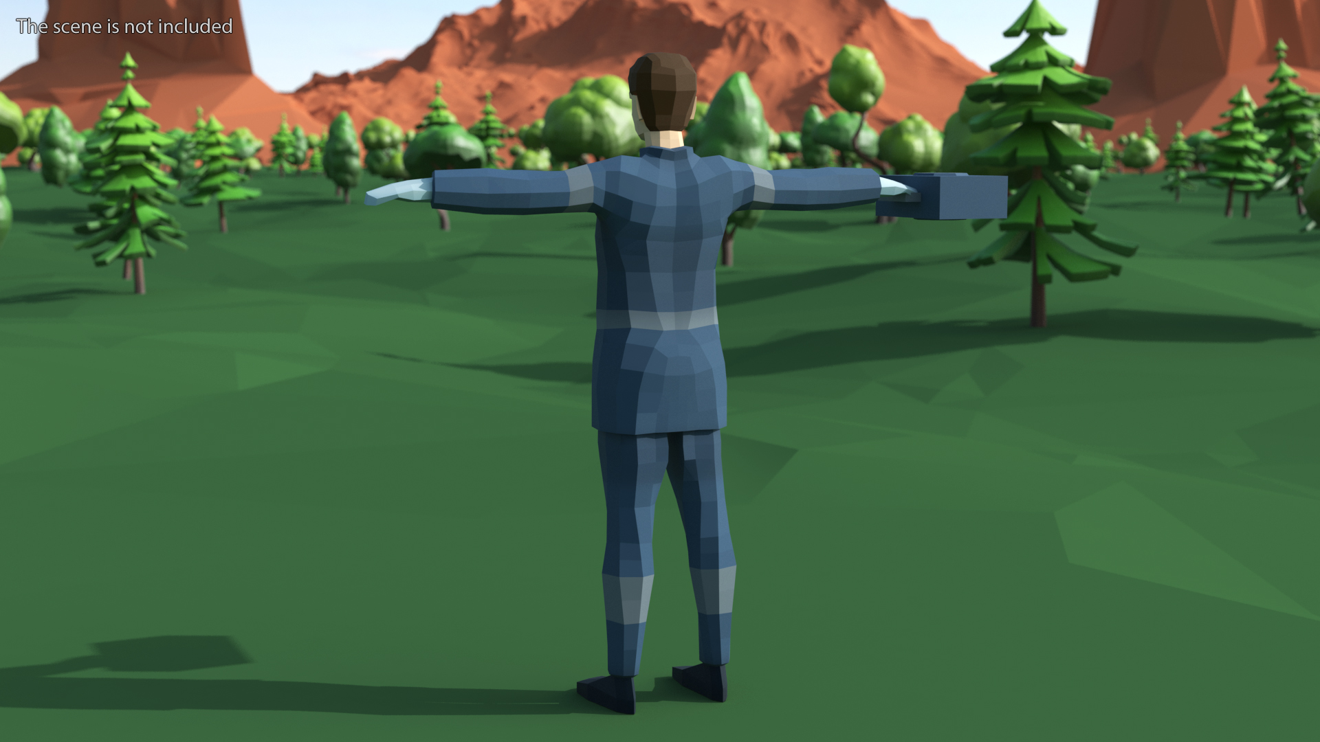 3D model Paramedic Low Poly Rigged