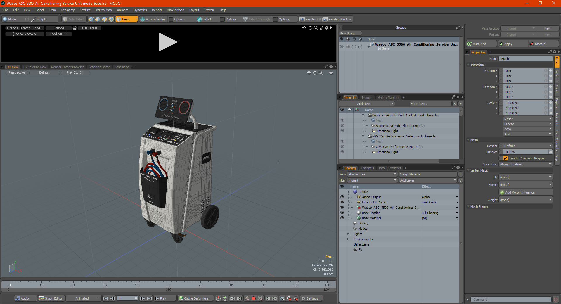 Waeco ASC 5500 Air Conditioning Service Unit 3D model