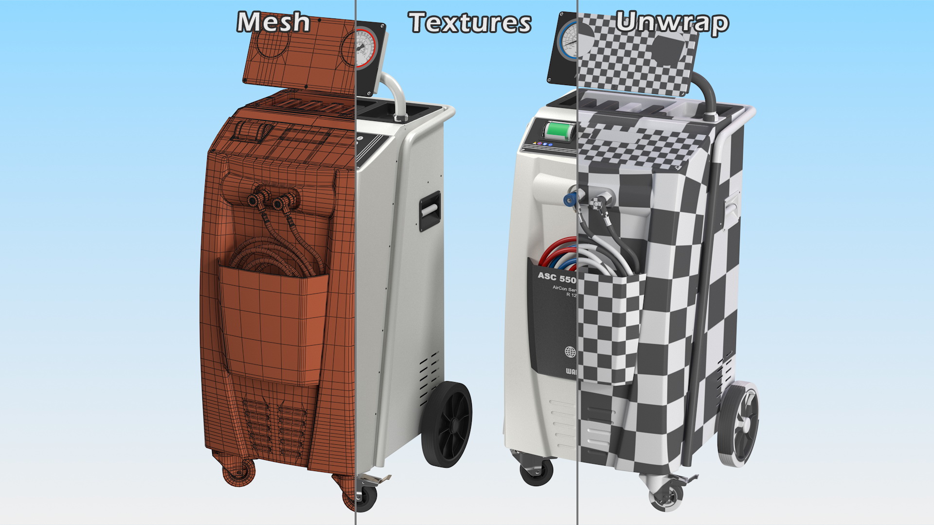 Waeco ASC 5500 Air Conditioning Service Unit 3D model