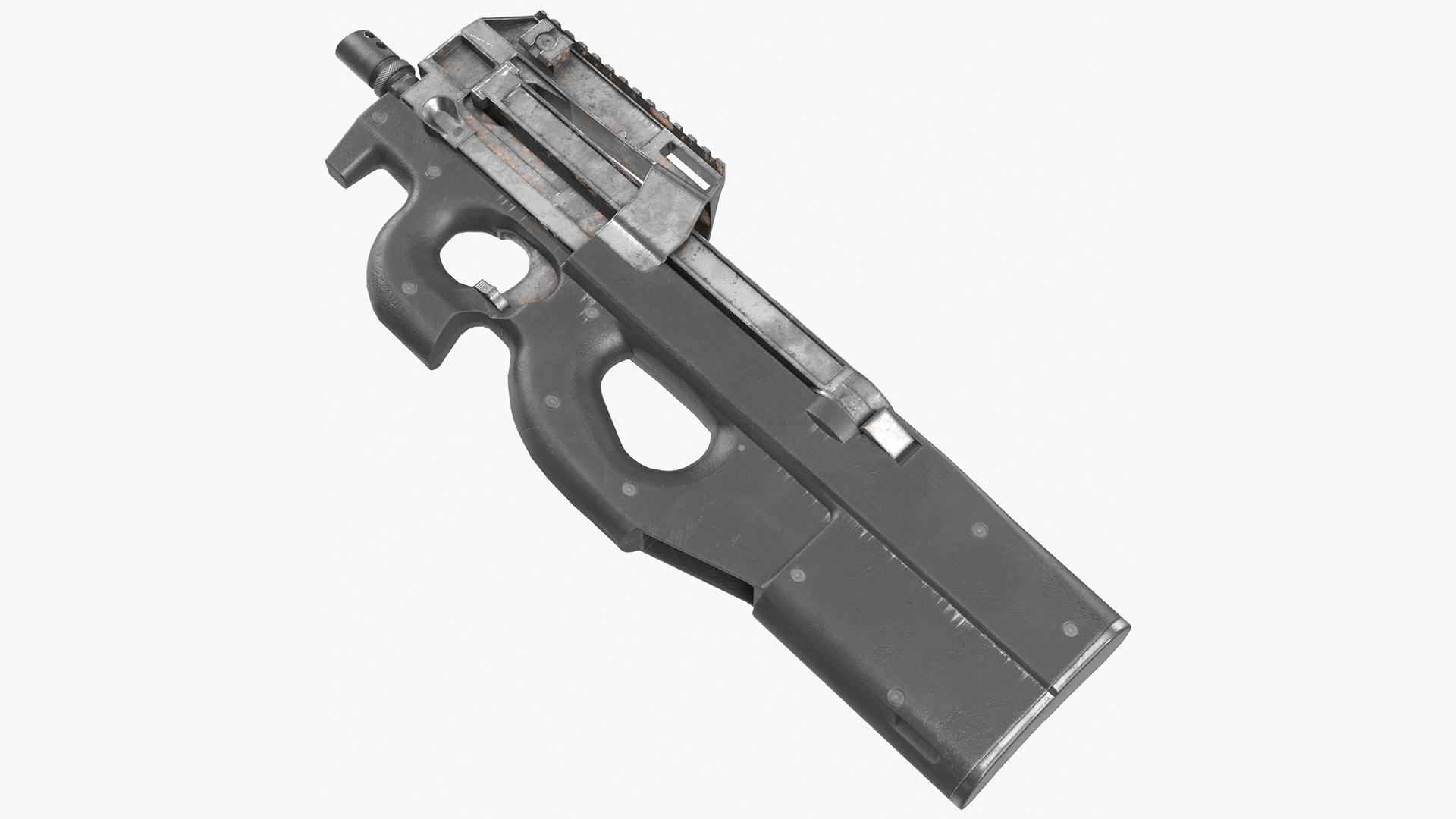 3D Submachine Gun Game Weapon