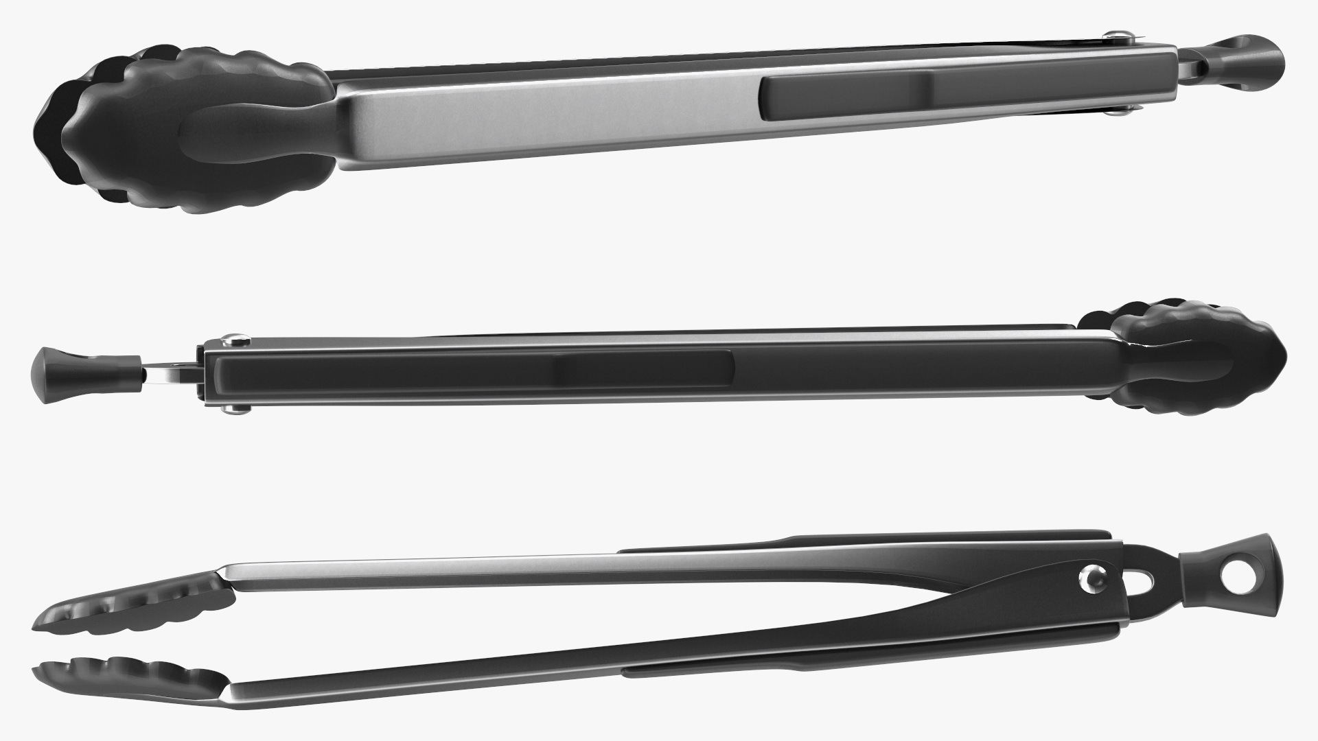 Nylon Head Serving Tongs 3D model