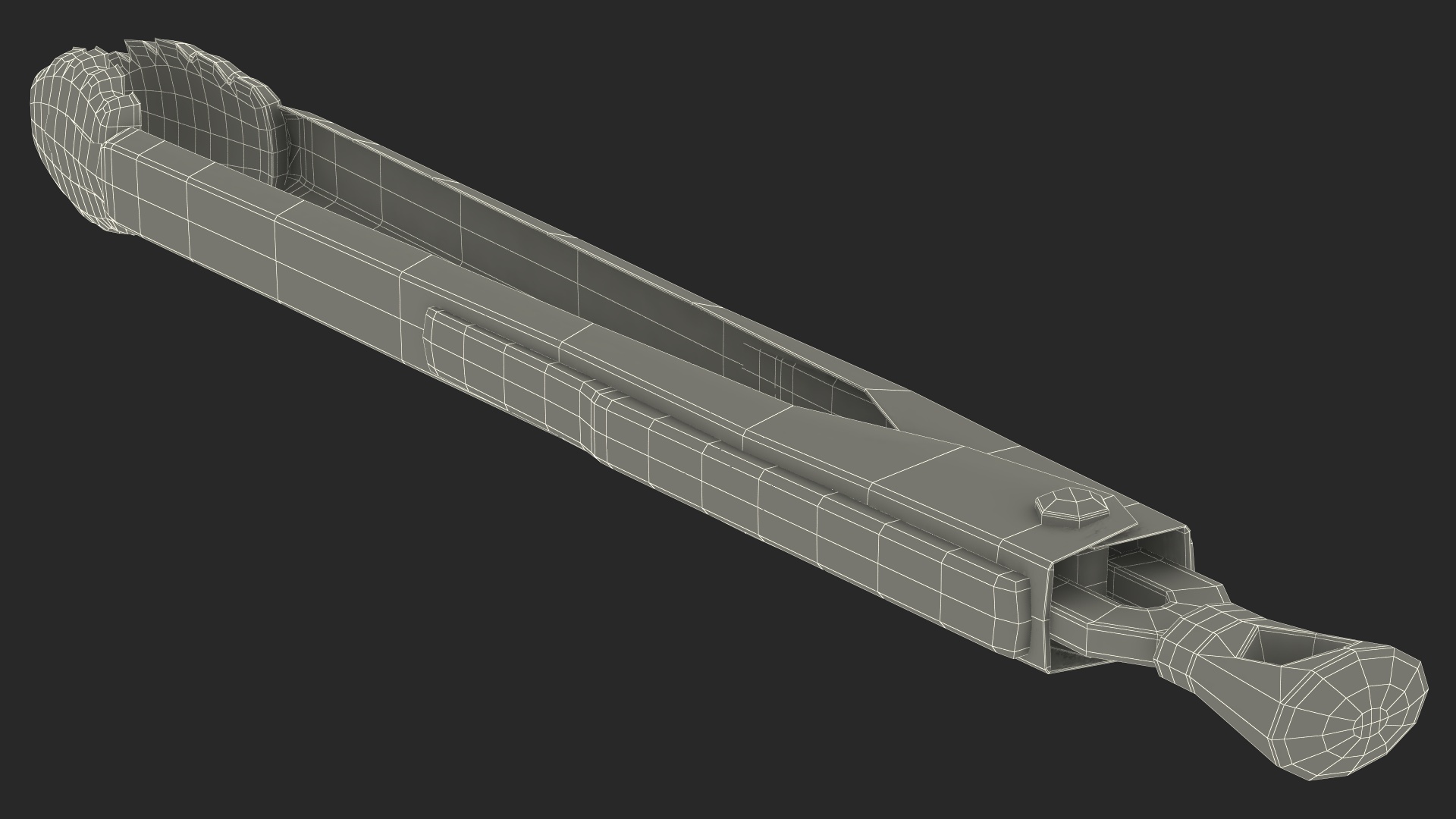 Nylon Head Serving Tongs 3D model