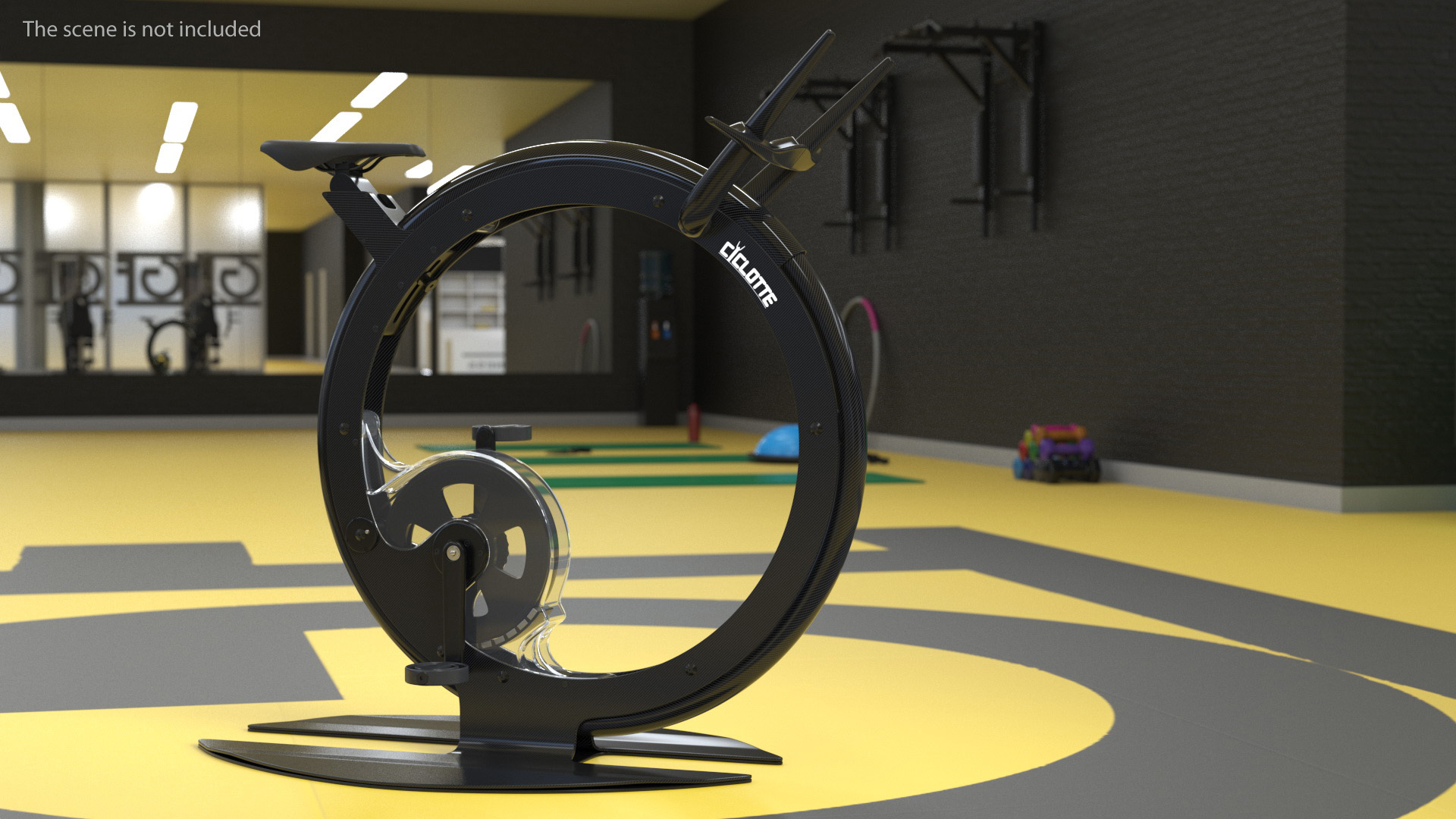 3D Exercise Bike Ciclotte Black model