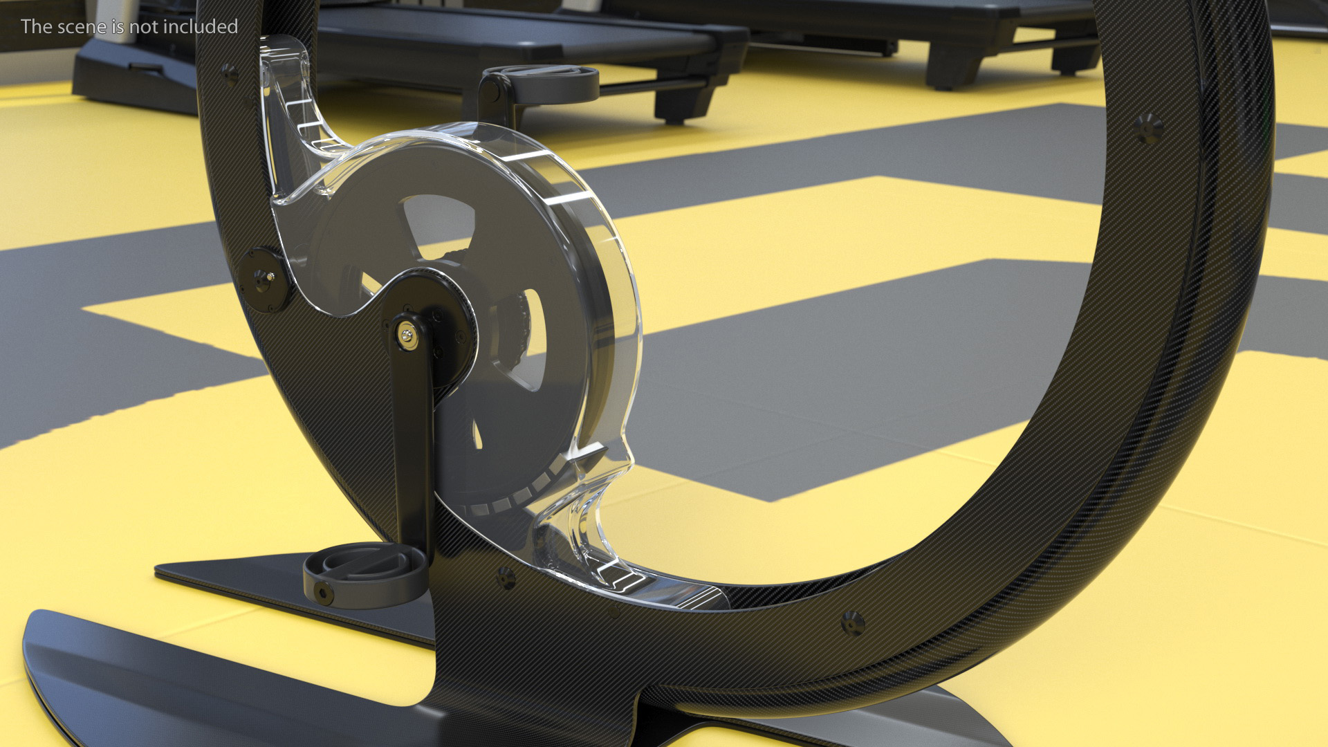 3D Exercise Bike Ciclotte Black model