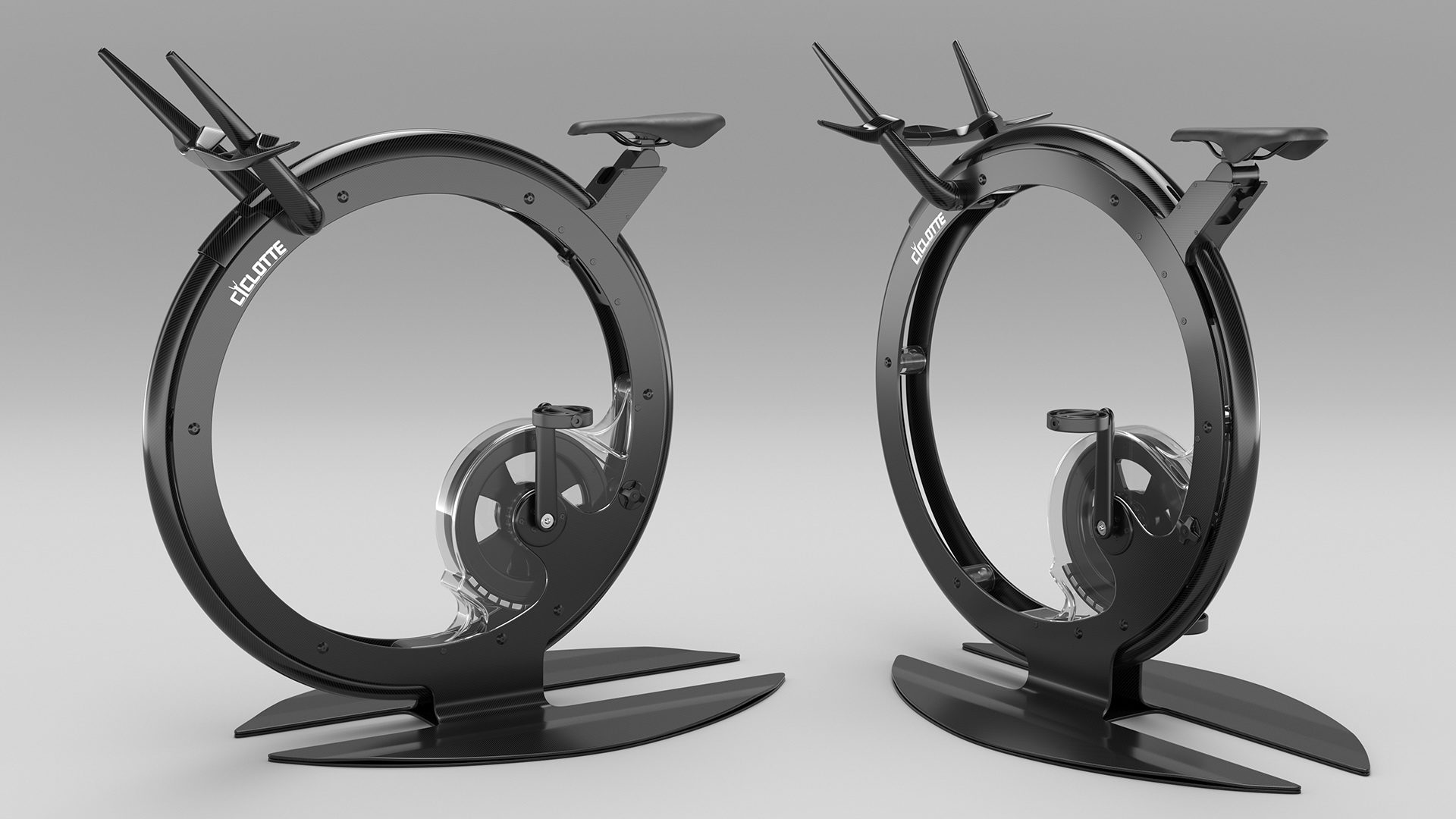 3D Exercise Bike Ciclotte Black model
