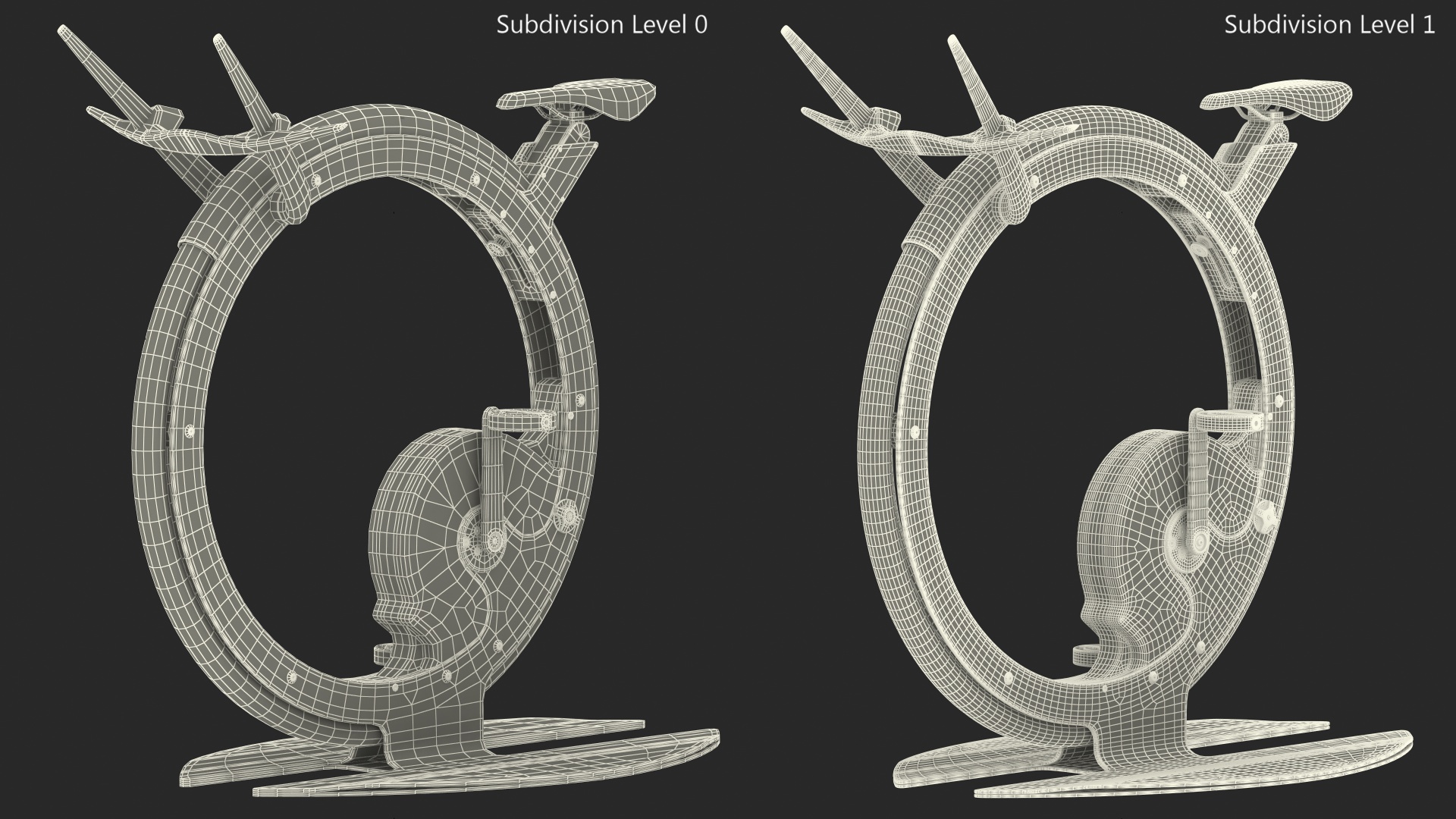 3D Exercise Bike Ciclotte Black model