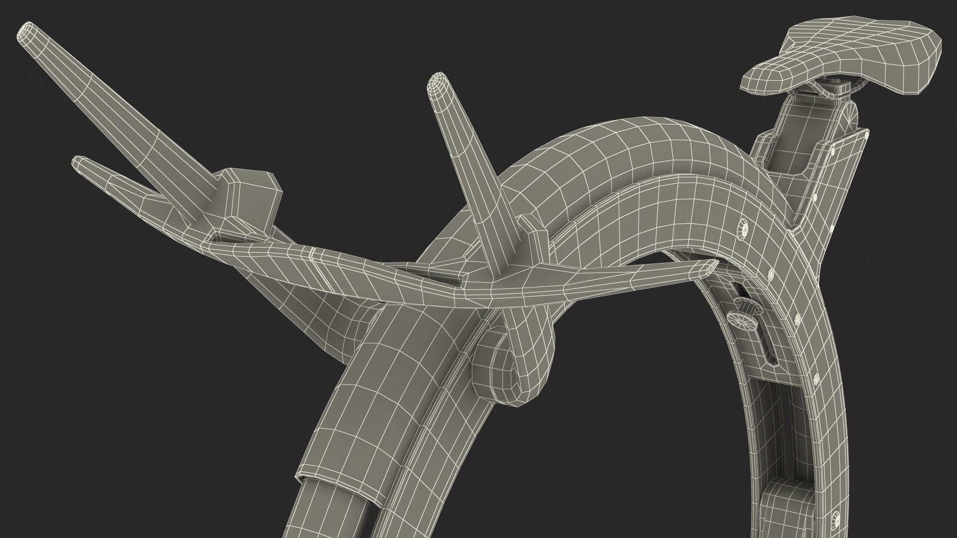 3D Exercise Bike Ciclotte Black model