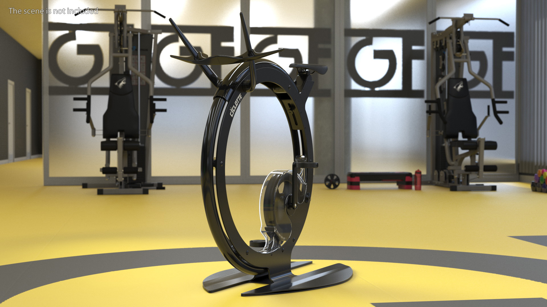 3D Exercise Bike Ciclotte Black model