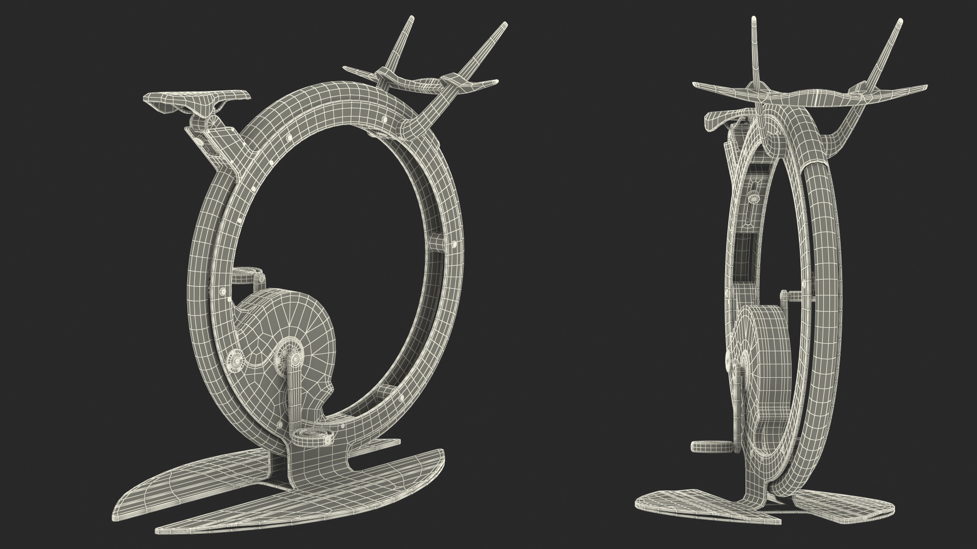 3D Exercise Bike Ciclotte Black model