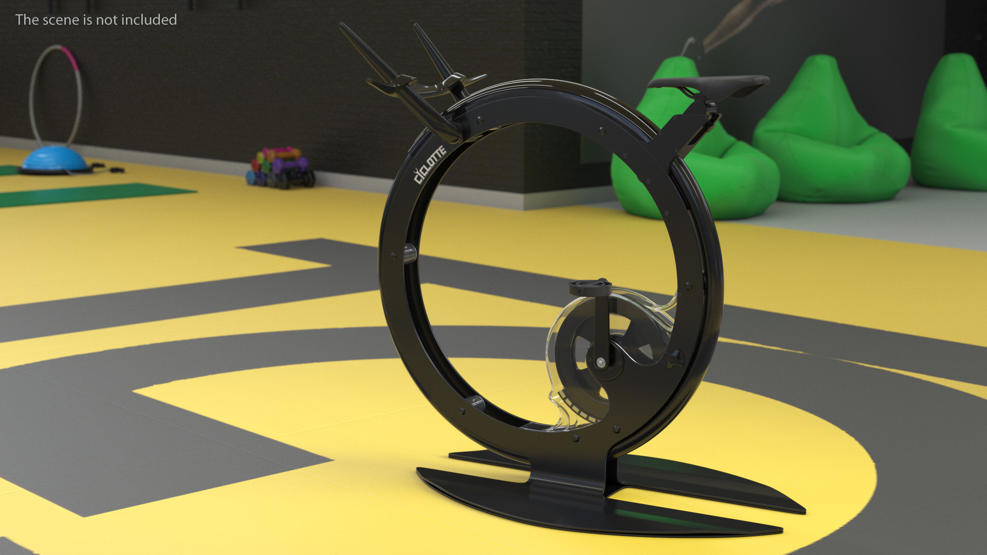 3D Exercise Bike Ciclotte Black model