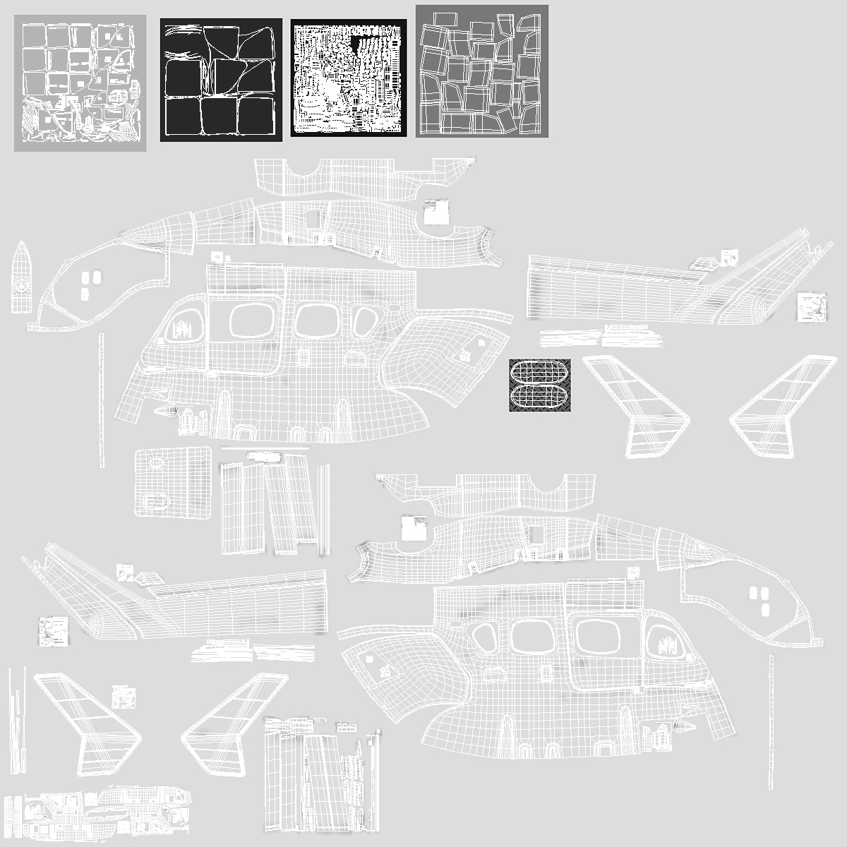 3D Twin Engine Light Utility Helicopter