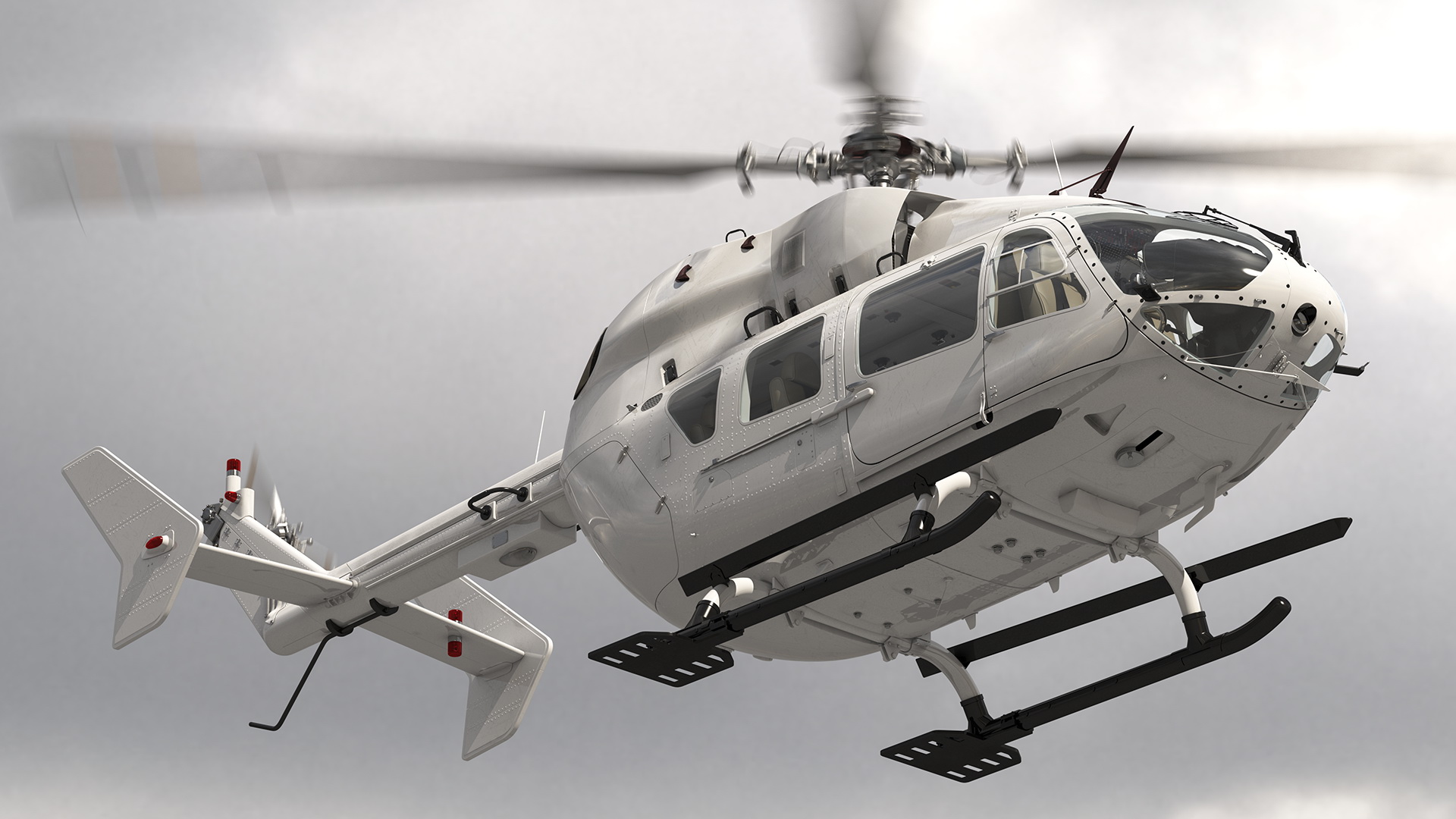 3D Twin Engine Light Utility Helicopter