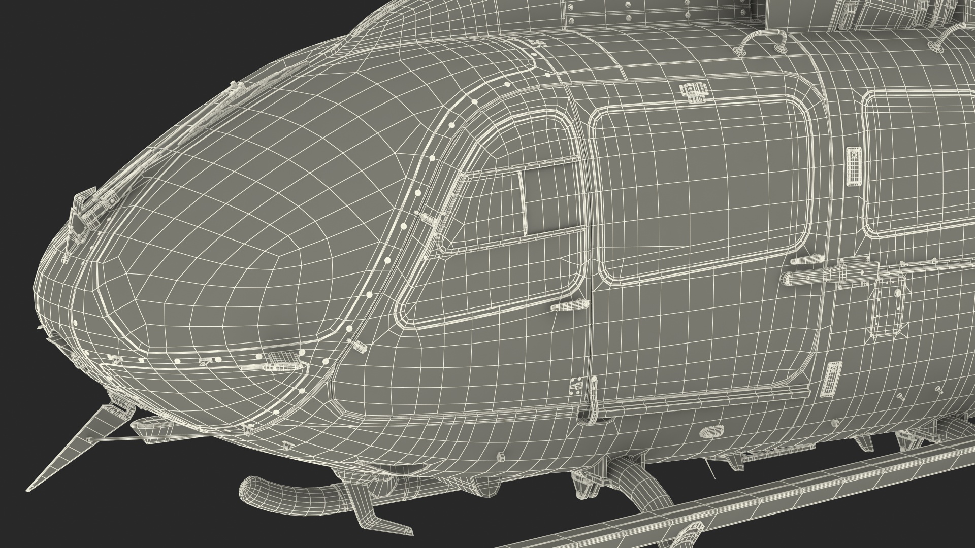 3D Twin Engine Light Utility Helicopter