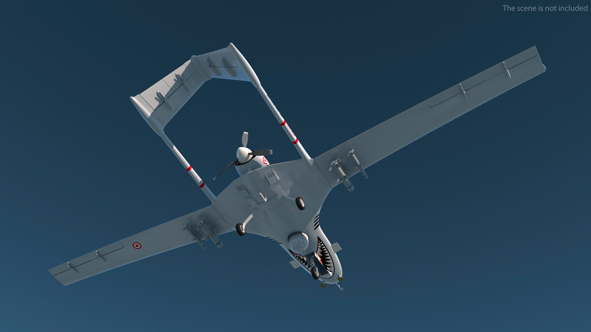Bayraktar TB2 Unmanned Combat Aerial Vehicle 3D model