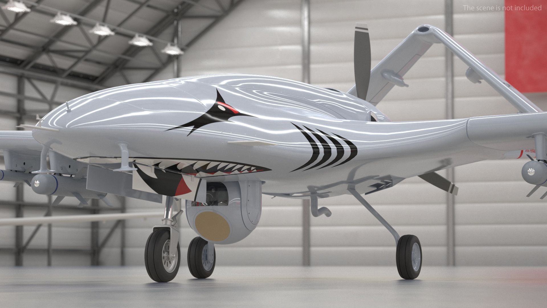 Bayraktar TB2 Unmanned Combat Aerial Vehicle 3D model