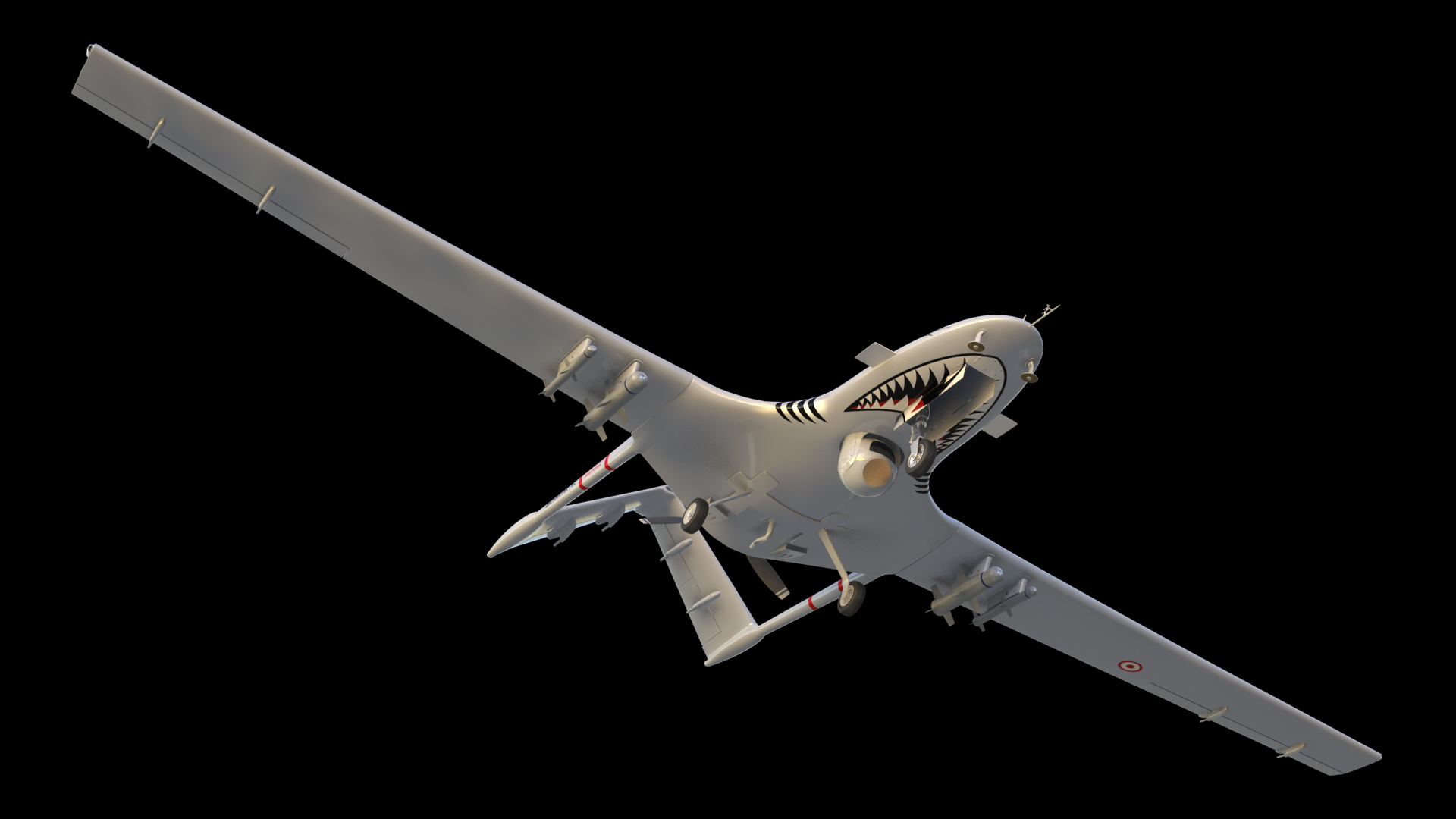Bayraktar TB2 Unmanned Combat Aerial Vehicle 3D model