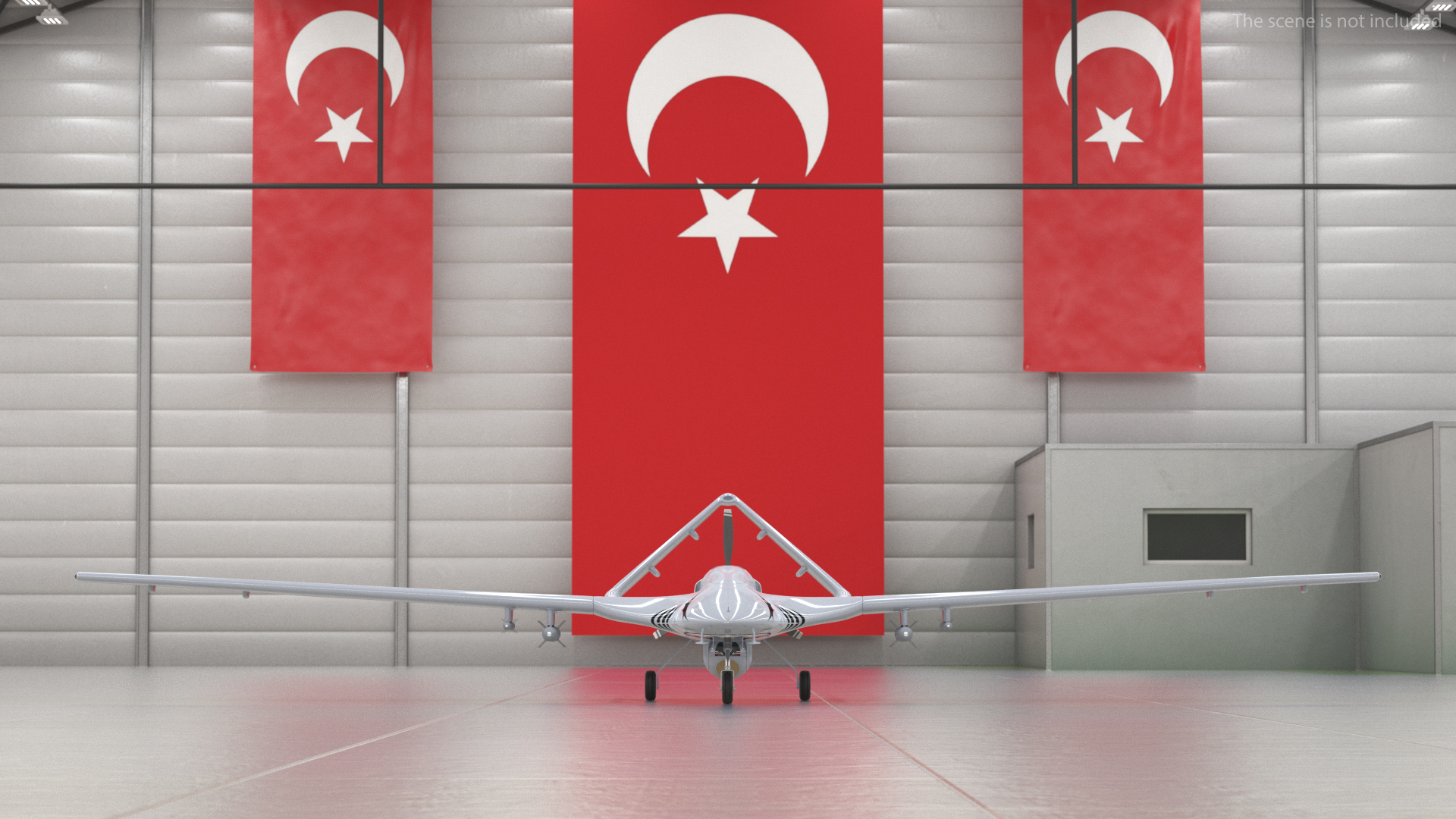 Bayraktar TB2 Unmanned Combat Aerial Vehicle 3D model