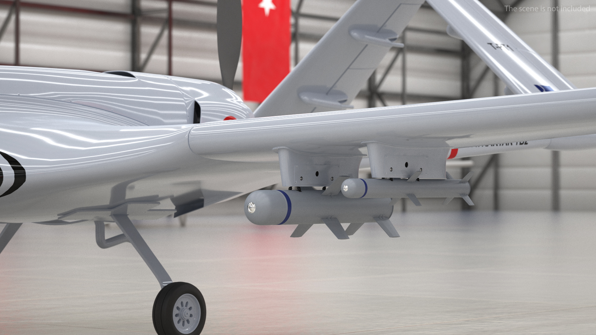 Bayraktar TB2 Unmanned Combat Aerial Vehicle 3D model