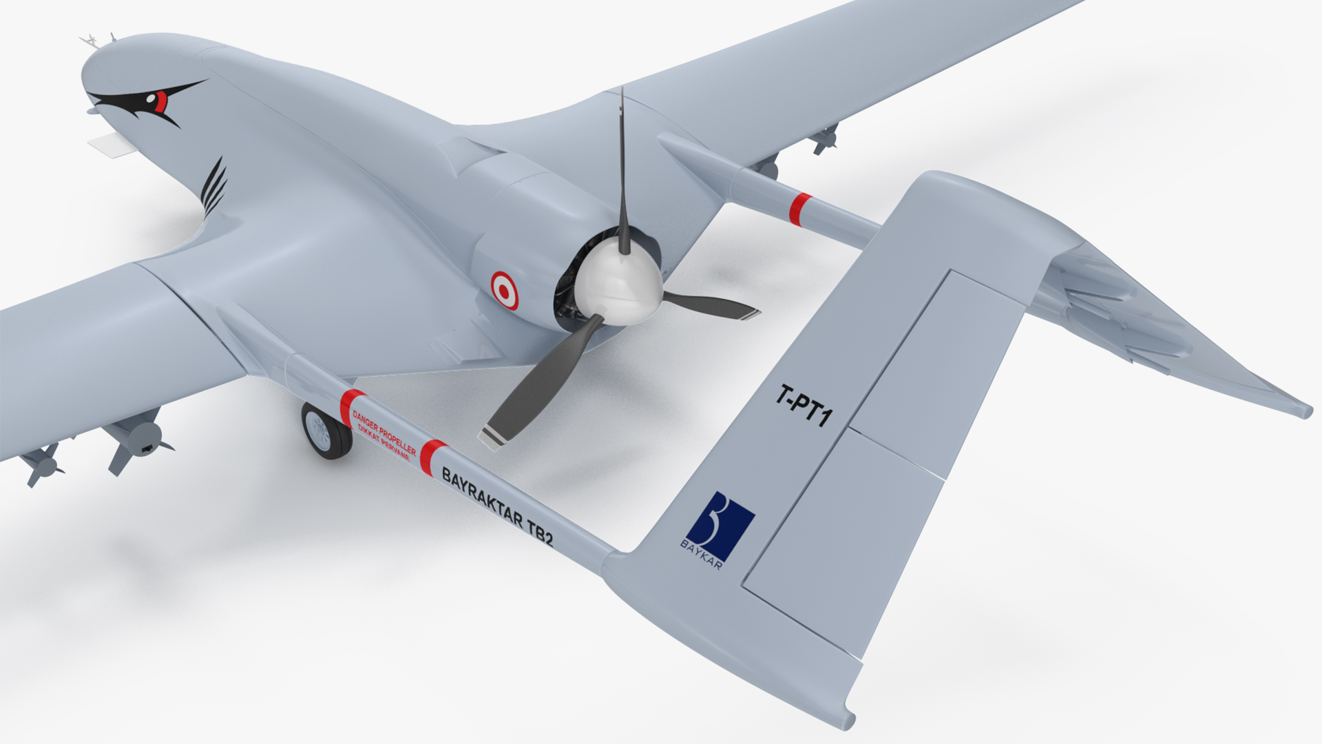 Bayraktar TB2 Unmanned Combat Aerial Vehicle 3D model