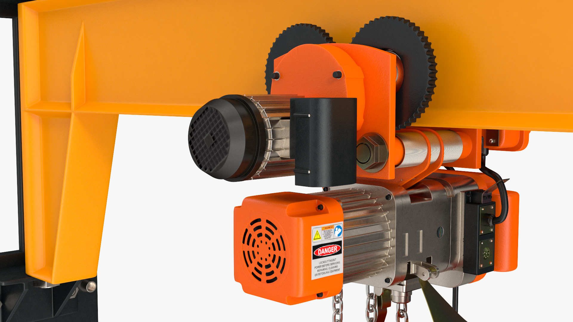 Pro Inch Beam Electric Chain Hoist 1T 3D