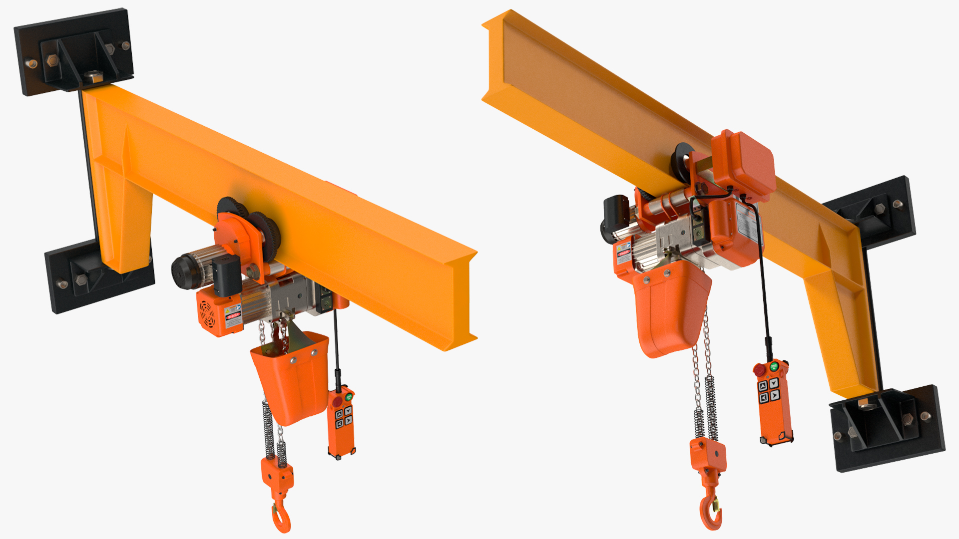 Pro Inch Beam Electric Chain Hoist 1T 3D