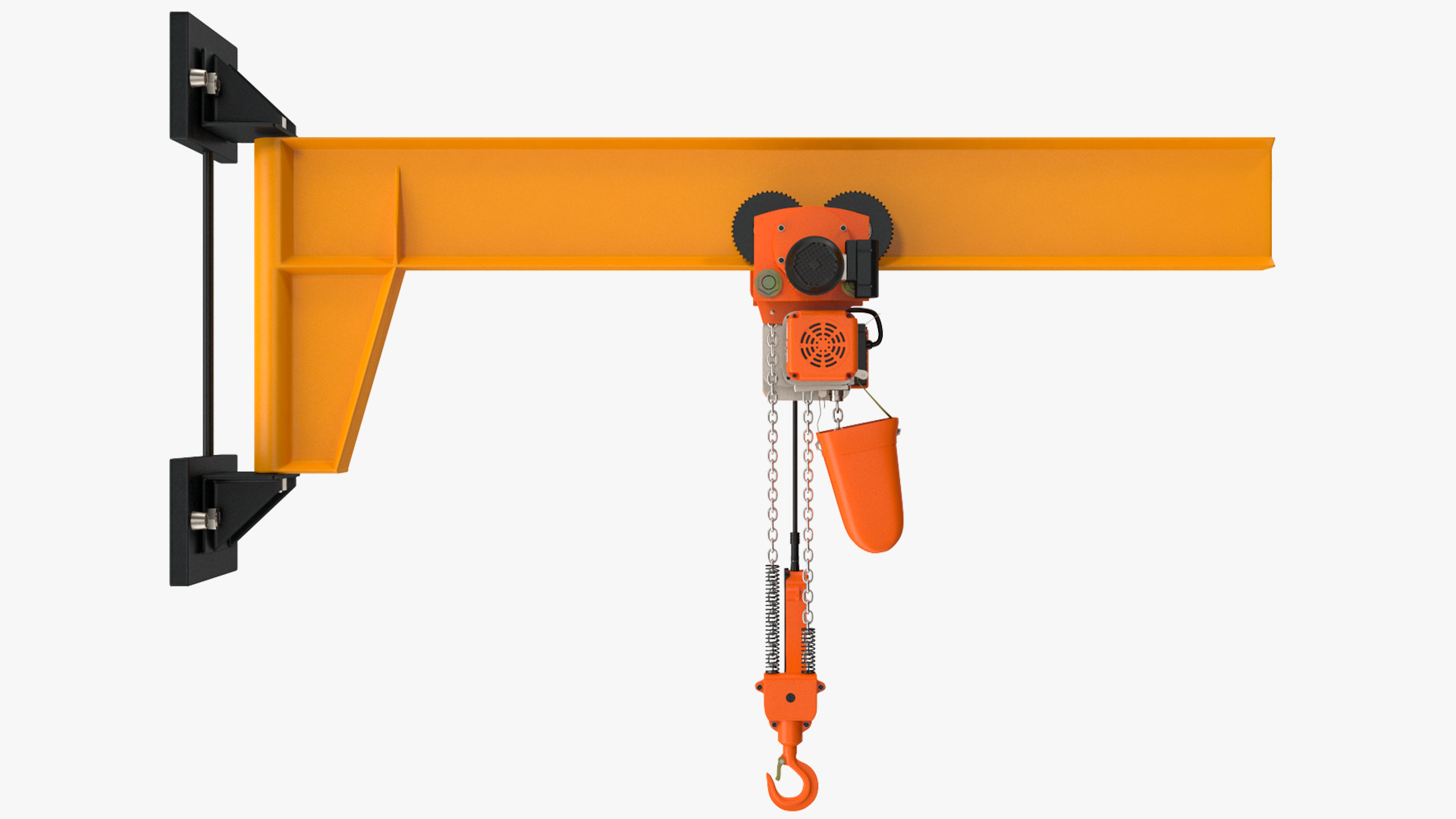 Pro Inch Beam Electric Chain Hoist 1T 3D