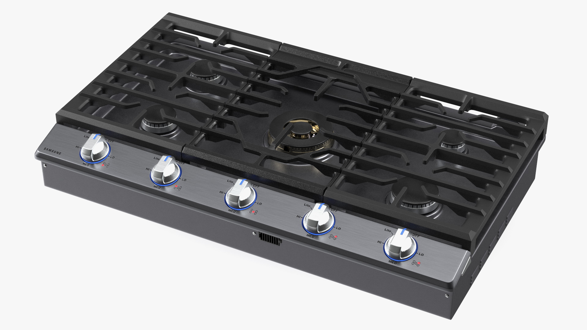 3D Gas Countertop Stove Samsung 30 Inch Grey